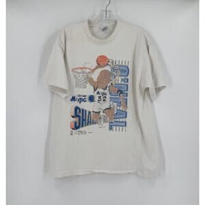Shaquille O'Neal Shaq Orlando Magic Salem Sportswear Vintage Graphic Tee Sz XL